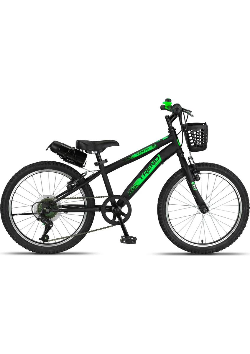 Trendbike Mistral M 20 Jant Vitesli Çocuk Bisikleti 6-9 Yaş Çocuk Bisikleti Siyah-Neon Yeşil 20.410-S-NY